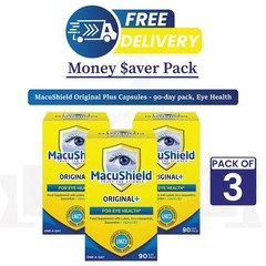 MacuShield Original Plus 90 Count Vision Support & Vitamin B2 Bundle – PACK OF 3