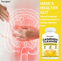 Candida Cleanse Capsules – Gut & Colon Support, Natural Herbs for Intestinal