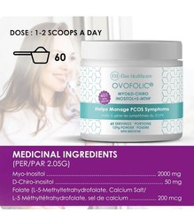 Ovofolic® 60 servings Myo-Inositol & D-Chiro Inositol 40:1 Ratio Elan PCOS women