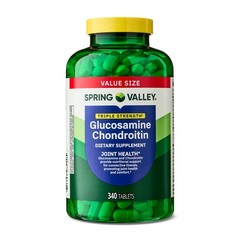 Spring Valley Triple Strength Glucosamine Chondroitin Tablets Dietary, 340 Count