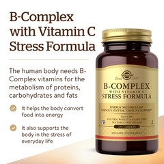 Solgar B-Complex with Vitamin C 250 Count (Pack of 1), Standard Packaging