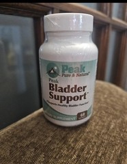 Peak Pure and Natural Bladder Support Supplement 60 Softgels New Sealed 10/01/27