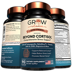 Grow Vitamin Beyond Cortisol – Comprehensive stress support supplement, 90 caps