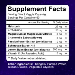 Sleep Aid Fall Asleep Capsules Relif Stress Fast Stay Sleeping Pills 120 CT US