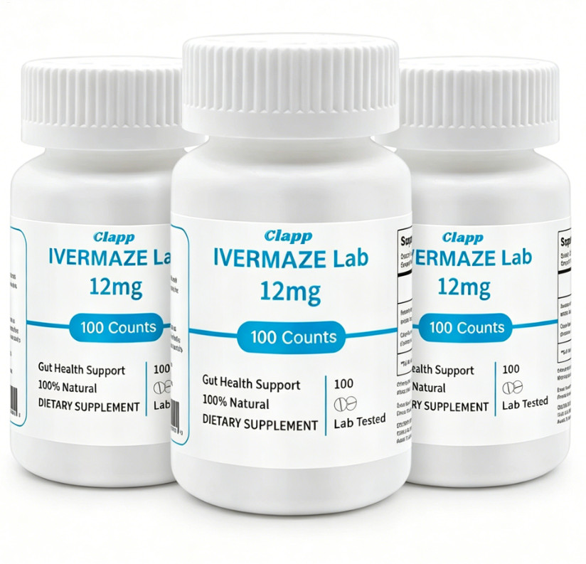 3Pack IVERMAZE Tablets – 12 mg,100 Tablets, 99% Purity Digestive Supplement