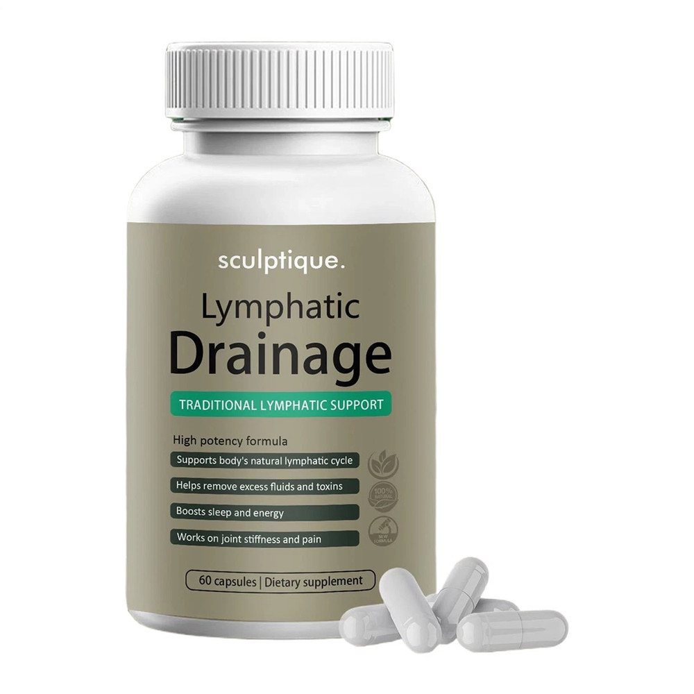 Sculptique Lymphatic Drainage Capsules, Lymphatic Drainage 60 Capsules 1-3 PACK