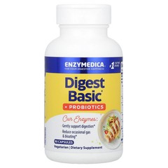 2 X Enzymedica, Digest Basic® + Probiotics, 90 Capsules