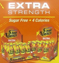 5 Hour Energy Shot Peach Mango Extra Strength 24 Ct Box 1.93 oz Bottles Five Hr