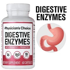 Physician’s Choice Prebiotic Enzyme Supplement Digestive Health 60 Count HQ