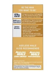 Ageless Male Max Nitric Oxide & Testosterone Booster 60 Caplets Exp 3/2027+