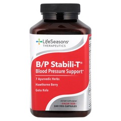2 X LifeSeasons, B/P Stabili-T�, Blood Pressure Support, 240 Veg Capsules