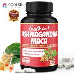 Ashwagandha & Maca 7000mg – Ginger, Turmeric Curcumin, Energy & Endurance
