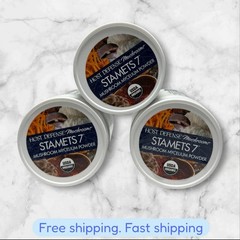 FOR 3 Host Defense Stamets 7 Mushroom Powder Dietary Supplement 3.5 oz Each NEW