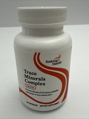 Seeking Health Trace Minerals Complex Iron-Free – 30 Capsules – Exp 08/28