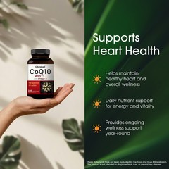 NatureBell CoQ10 400mg Omega-3 240 Capsules Energy Support – 120 Servings