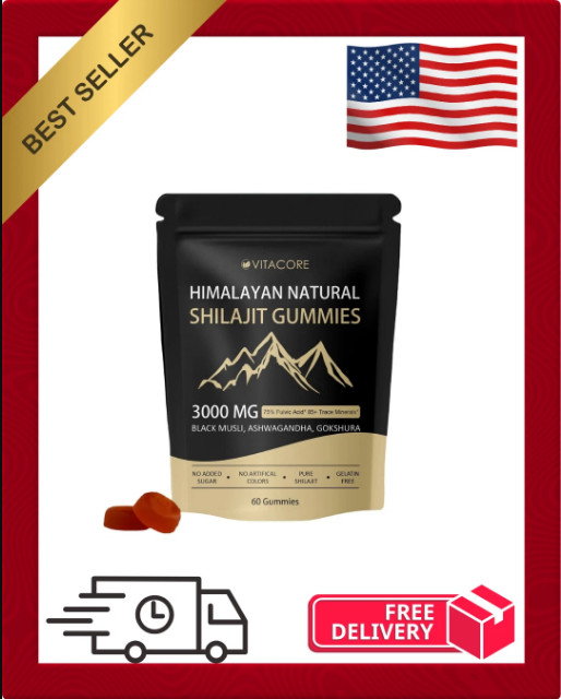 vitacoreHimalayan Shilajit Gummies for Men & Women 60 Count (Pack of 1), 1pc
