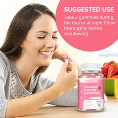 Collagen & Biotin 60 Gummies – Nails & Hair,Support Your Health And Beauty