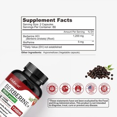 Berberine Hydrochloride Capsules – Immune System Health and Blood Sugar Balance