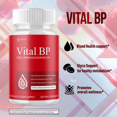 (2 Pack) Vital BP Advanced Blood Support Vitamin Formula VitalBP 120 Capsules
