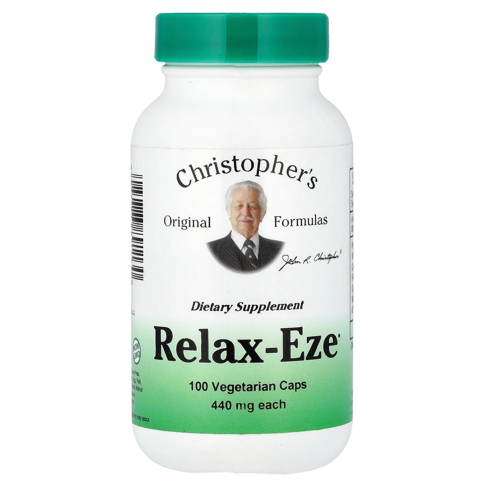 2 X Christopher’s Original Formulas, Relax-Eze, 100 Vegetarian Caps