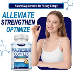 Magnesium Complex Supplement 1200mg – Advanced 7-in-1 Magnesium Blend – Glycinat