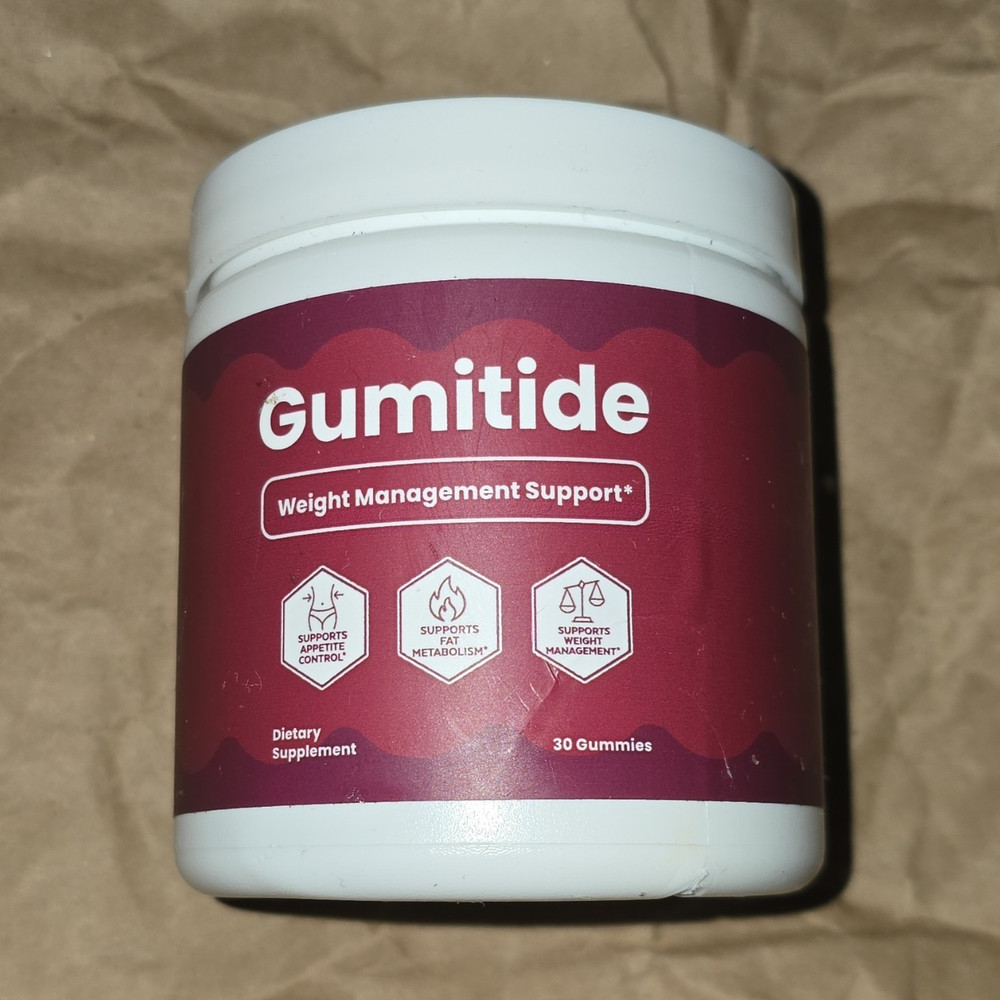 Gumitide Weight Management Gummies ACV + BHB 30 Ct Exp 05/2027