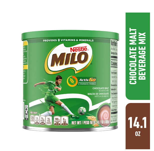 Nestle Milo Active Go Chocolate Malt Powder Drink Mix, 14.1 oz