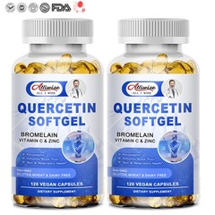 Quercetin 1000mg With Bromelain – Natural Immune supplement, 240 Capsules
