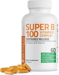 Vitamin B 100 Complex High Potency Sustained Release (Vitamin B1, B2, B3, B6, B9