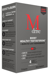 MDRIVE BOOST AND BURN Fat Thermogenics Testosterone Nugenix Thermo TryMdrive