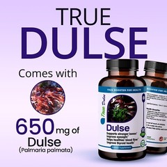 TrueMed Dulse Support Strong Bones Thyroid Health Blood Flow 650 mg 90 Capsules