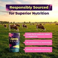Primal Queen Female-Optimized Beef Organ Superfood Supplement ?C Grass-Fed