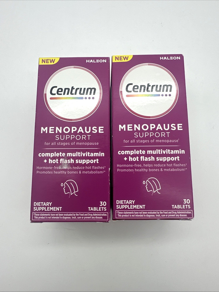 Centrum Multivitamin Supplement Menopause Support 60 Tablets 01/2026