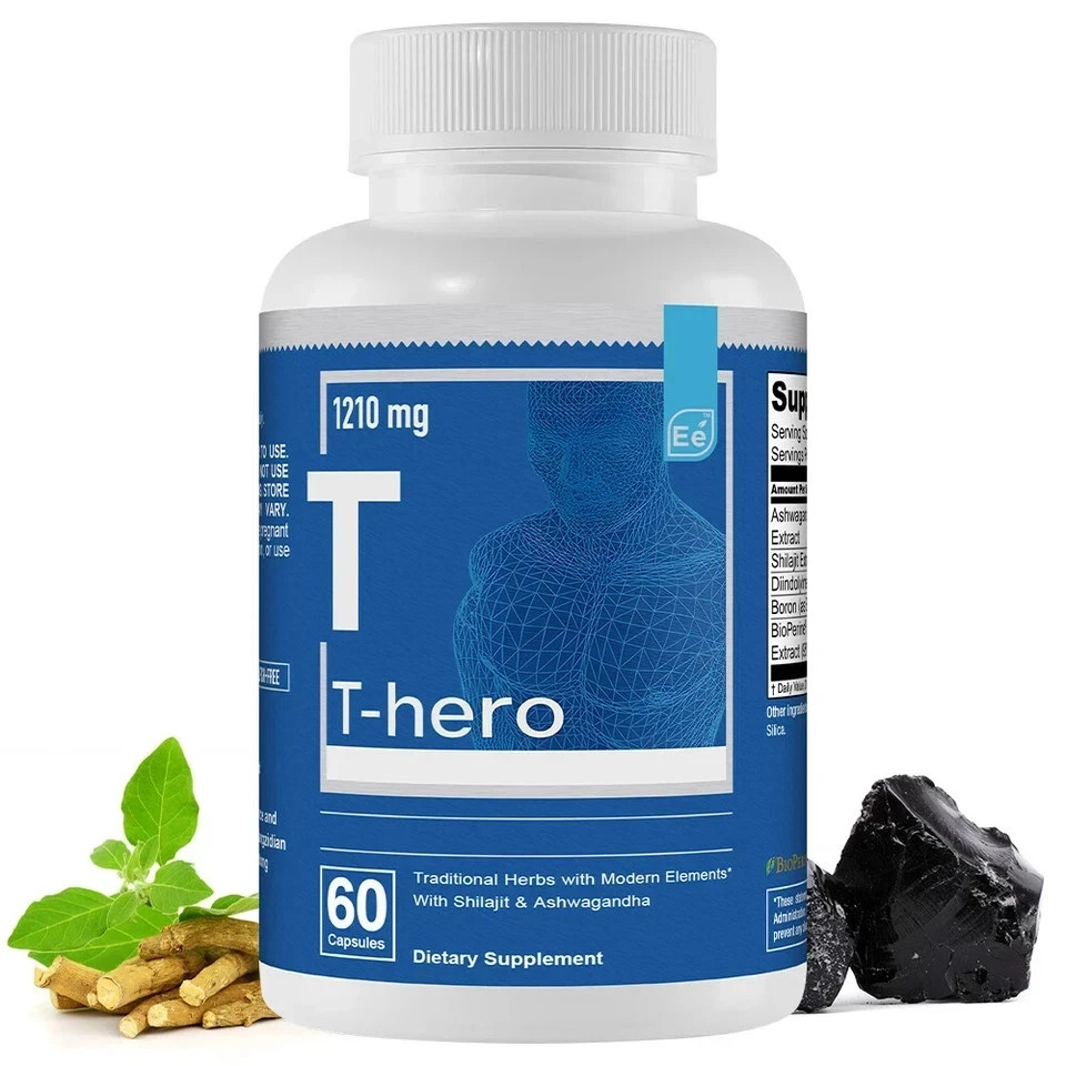 Essential Elements T-Hero Health Supplement Enhance Energy & Performance, 1 Pack