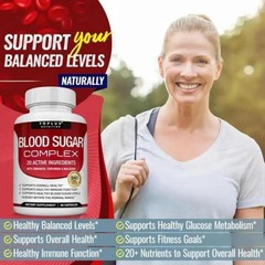 Blood Sugar Complex 20 Vitamins &Minerals for Potent Glucose ManagementOpens in