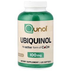 2 X Qunol, Ubiquinol, 100 mg, 120 Softgels