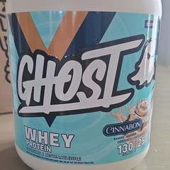 GHOST Whey Protein Powder Cinnabon Gluten-Free Soy Free 4.80 lb Tub
