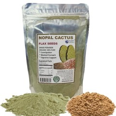 Nopal Cactus & Flax Seeds Powder Constipation Digestive Cleanse 1/2 Lb ALKAVITA