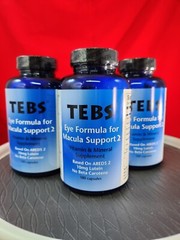 3 Bottles TEBS Macular Degenaration Eye Vitamins AREDS 2 – Nine Months Supply