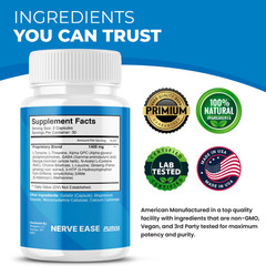 (5 Pack) Nerve Ease Capsules For Neuropathy NerveEase Support Pills (300 ct)