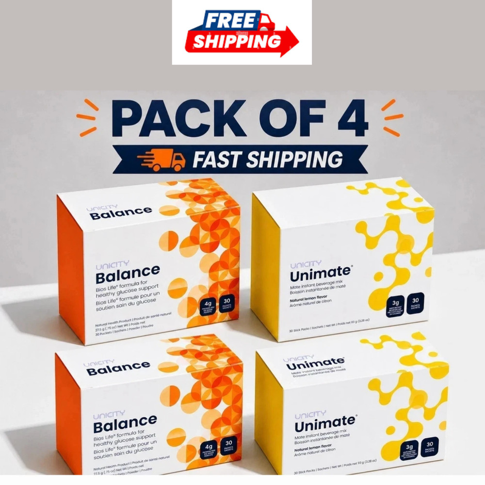 UNICITY FEEL GREAT PACK -UNICITY BALANCE 60 COUNT AND UNICITY LEMON Ginger 60