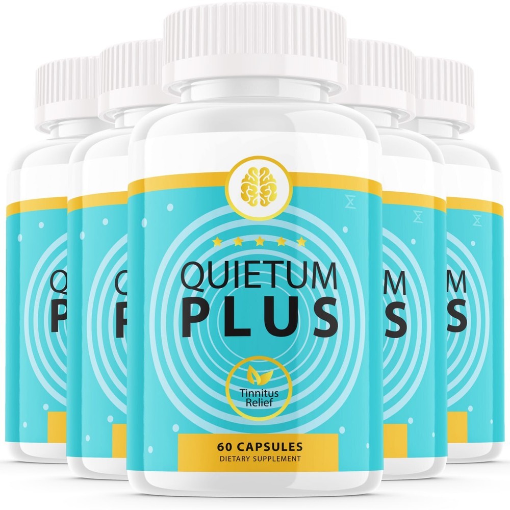 (5 Pack) Quietum Plus Tinnitus Relief Supplement Reduce Ear Ringing(300 Capsule)