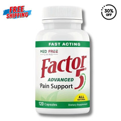 Med Free of Living Factor 5 Organic Joint & Muscle Supports Complex 120 Caps