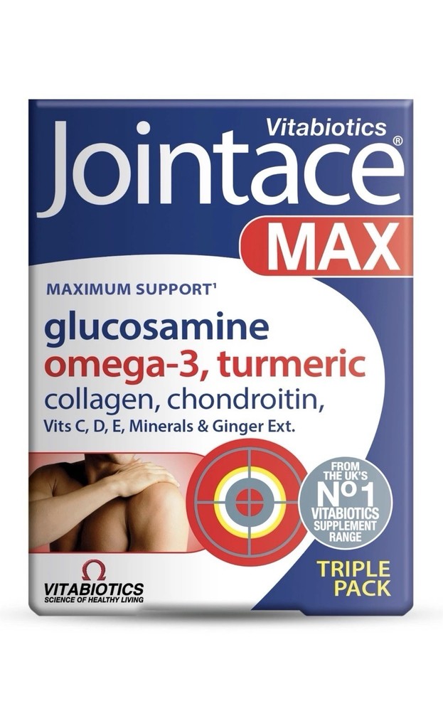 Vitabiotics Jointace Max Triple Pack glucosamine omega 3 turmeric Collagen