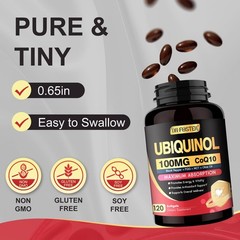 DRFOSTER CoQ10 100mg Ubiquinol – Coenzyme Q10 Co Q 10 120 Count (Pack of 1)