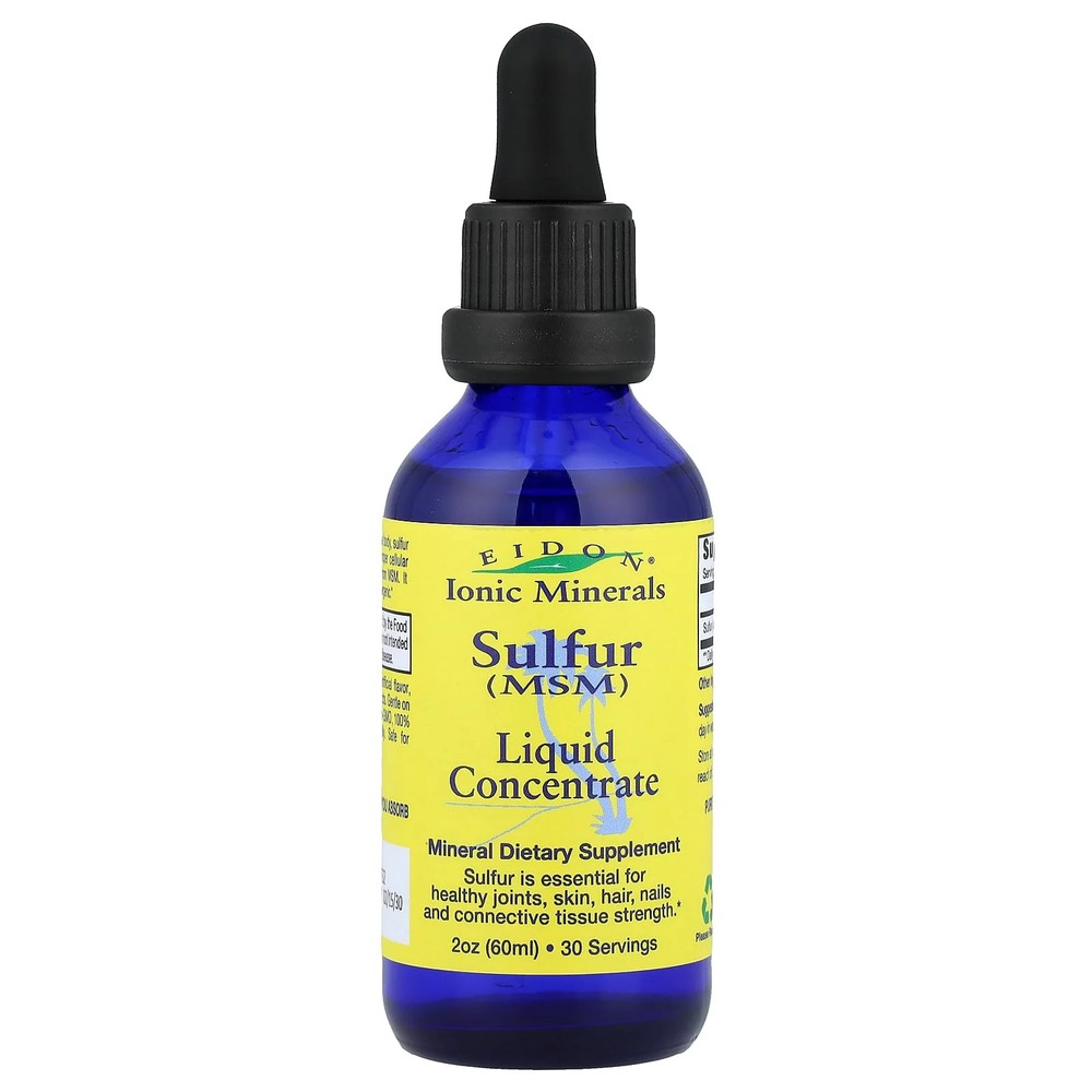 2 X Eidon Ionic Minerals, Sulfur, Liquid Concentrate, 2 oz (60 ml)