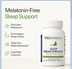 BiOptimizers Magnesium Breakthrough Supplement Capsule 60 Veggies Caps Exp 2026