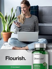 Olive Leaf Extract Capsules 9000mg | 200 Count | Super Strength | by Horbaach