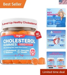 Extra-Strength Heart Health Gummies – Plant Sterols, 90 Servings, Berry Flavor