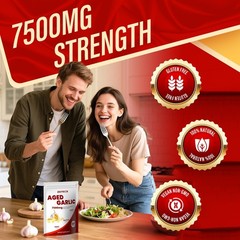 BnPnCn Aged Garlic Extract odorless 7500mg,Non-GMO, 1 Count (Pack of 1)